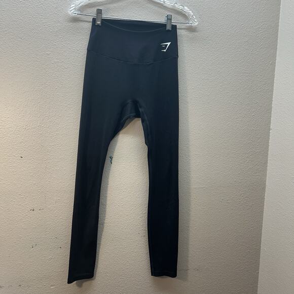 Gymshark vital seamless Leggings Women size S Black Athleisure Athletic Gym - Picture 1 of 5